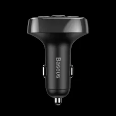 Baseus T típusú Bluetooth FM transmitter 2xUSB microSD és autós töltő (fekete)