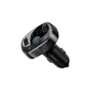 Baseus T típusú Bluetooth FM transmitter 2xUSB microSD és autós töltő (fekete) - 1. kép