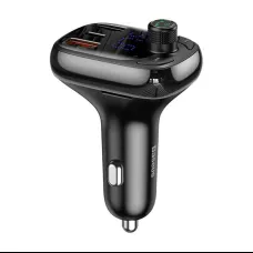 Baseus T Shaped S-13 Bluetooth FM transmitter és autós töltő 2x USB-A, USB-C 36W QC 4.0 PD CCMT000101