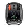 Baseus T Shaped S-13 Bluetooth FM transmitter és autós töltő 2x USB-A, USB-C 36W QC 4.0 PD CCMT000101 - 4. kép