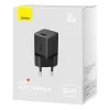 Baseus GaN5 mini USB-C hálózati töltő adapter 30W (fekete) - 3. kép