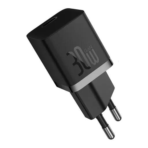 Baseus GaN5 mini USB-C hálózati töltő adapter 30W (fekete)
