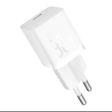 Baseus GaN5 mini USB-C hálózati töltő adapter 30W (fehér)