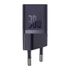 Baseus GaN5 mini USB-C hálózati töltő adapter 30W (lila) - 4. kép