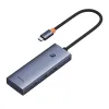 Baseus UltraJoy Series 5 az 1-ben USB-C HUB, elosztó adapter (HDMI 4K@30Hz + 3x USB 3.0 + 1x PD) (szürke) - 1. kép