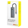 Baseus UltraJoy Series 5 az 1-ben USB-C HUB, elosztó adapter (HDMI 4K@30Hz + 3x USB 3.0 + 1x PD) (szürke) - 2. kép