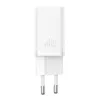  Baseus GaN5 hálózati töltő adapter 2x USB-C 40W (fehér) - 0. kép