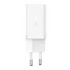  Baseus GaN5 hálózati töltő adapter 2x USB-C 40W (fehér) - 1. kép