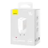  Baseus GaN5 hálózati töltő adapter 2x USB-C 40W (fehér) - 2. kép