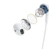 Dudao Magnetic Suction in-ear vezeték nélküli Bluetooth fülhallgató fehér (U5B) - 1. kép