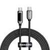 Baseus USB Type C - USB Type C kábel 100W (20V / 5A) PD kijelzővel 2m fekete (CATSK-C01) - 0. kép