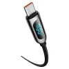 Baseus USB Type C - USB Type C kábel 100W (20V / 5A) PD kijelzővel 2m fekete (CATSK-C01) - 2. kép