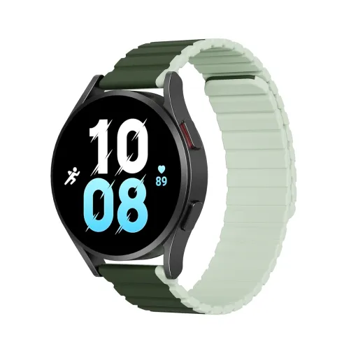Samsung Galaxy Watch 3 45mm / S3 / Huawei Watch Ultimate / GT3 SE 46mm Dux Ducis Univerzális mágneses óraszíj (22mm LD verzió) zöld