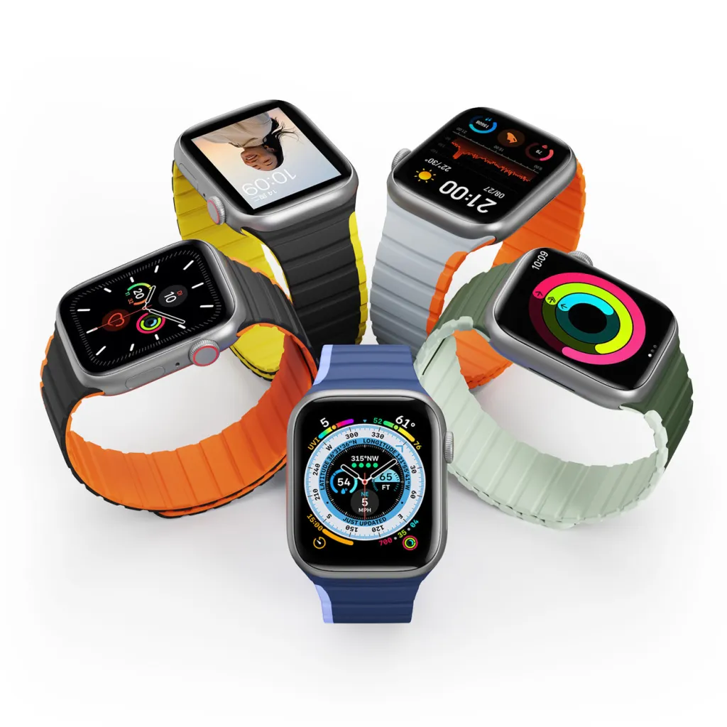 Apple Watch SE, 9, 8, 7, 6, 5, 4, 3, 2, 1 (41, 40, 38 mm) Dux Ducis Univerzális mágneses óraszíj (LD verzió) kék - 12
