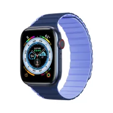 Apple Watch SE, 9, 8, 7, 6, 5, 4, 3, 2, 1 (41, 40, 38 mm) Dux Ducis Univerzális mágneses óraszíj (LD verzió) kék