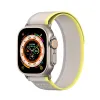 Apple Watch Ultra/8/7/6/SE/5/4/3/2/1 (42, 44, 45, 49 mm) Dux Ducis Tépőzáras sportszíj YJ változathoz sárga-bézs - 0. kép