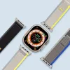 Apple Watch Ultra/8/7/6/SE/5/4/3/2/1 (42, 44, 45, 49 mm) Dux Ducis Tépőzáras sportszíj YJ változathoz kék-szürke - 1. kép