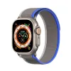 Apple Watch Ultra/8/7/6/SE/5/4/3/2/1 (42, 44, 45, 49 mm) Dux Ducis Tépőzáras sportszíj YJ változathoz kék-szürke - 0. kép