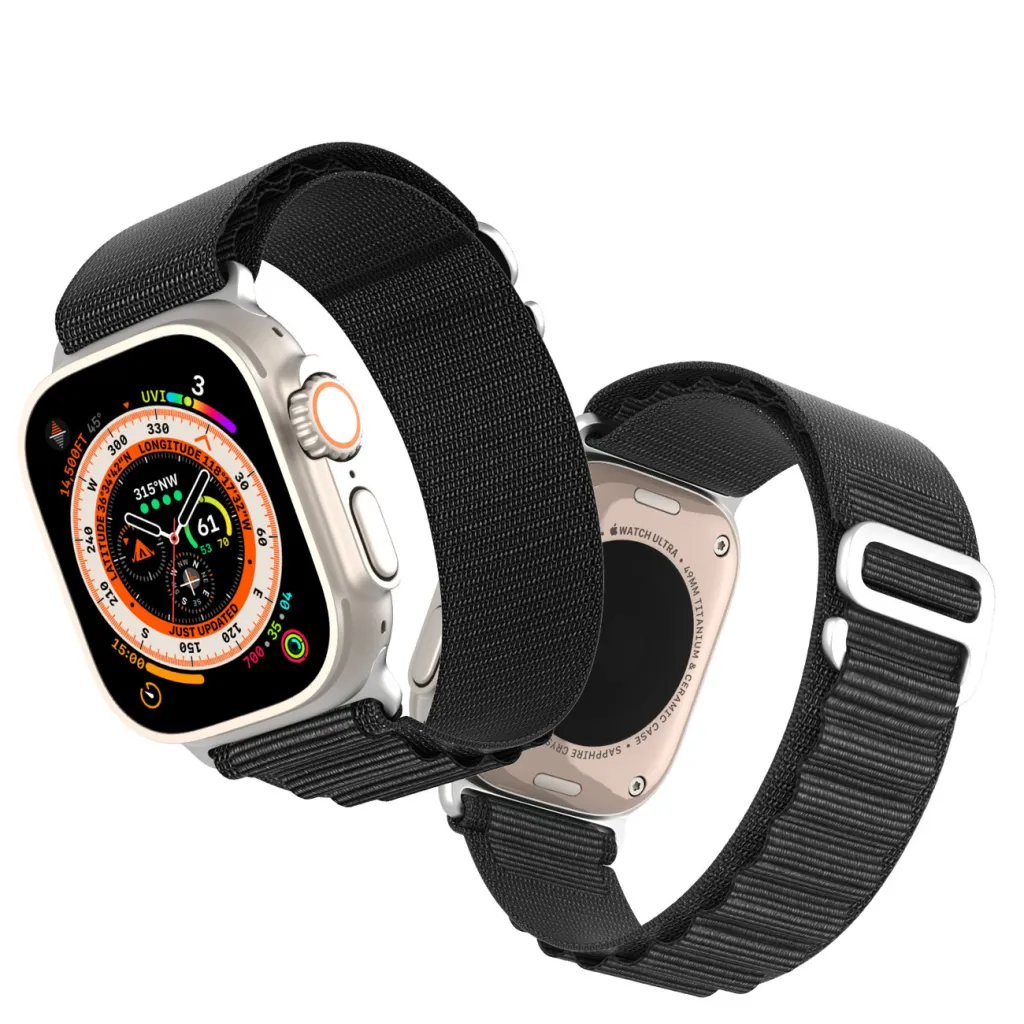 Apple Watch Ultra 8/7/6/SE/5/4/3/2/1 (42, 44, 45, 49 mm) Dux Ducis Sport csatszíj GS verzió fekete - 10