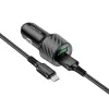 Borofone autós töltő BZ21A Brilliant 2xUSB QC 3.0 36W + USB - micro USB kábel fekete - 2. kép