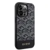 iPhone 15 Pro Guess PU G Cube MagSafe kompatibilis telefontok fekete (GUHCP15LP4TDSCPK) - 1. kép