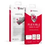 iPhone 15 Forcell Flexible Nano Glass 5D kijelzővédő üvegfólia fekete kerettel + felhelyezést segítő keret - 1. kép