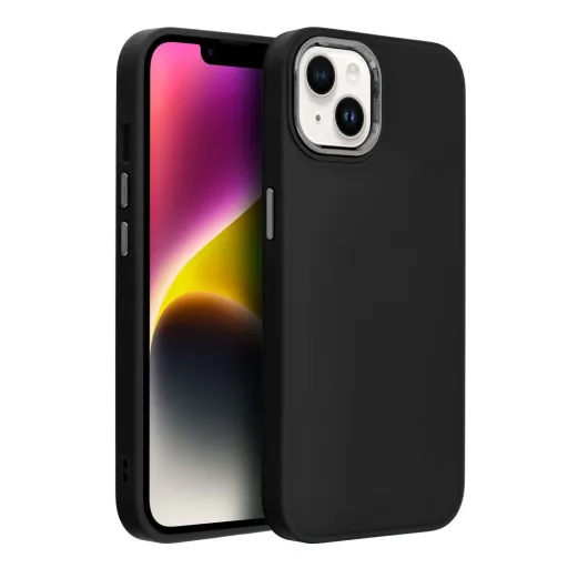 iPhone 15 FRAME Case tok, telefontok fekete