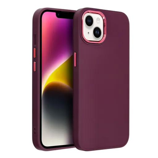 iPhone 15 FRAME Case tok, telefontok lila iPhone 15 FRAME Case tok, telefontok lila
