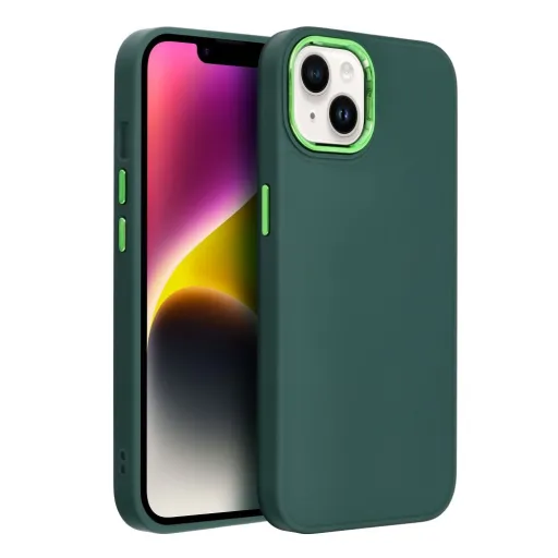 iPhone 15 Pro FRAME Case tok, telefontok zöld iPhone 15 Pro FRAME Case tok, telefontok zöld