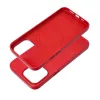 iPhone 15 Pro Max MagSafe-kompatibilis bőrtok, telefontok piros - 3. kép