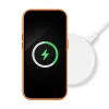 iPhone 15 Pro Max MagSafe-kompatibilis bőrtok, telefontok narancssárga - 0. kép