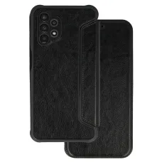 Samsung Galaxy S21 FE Razor Leather bőr fliptok fekete