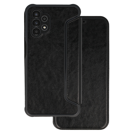 Samsung Galaxy S21 FE Razor Leather bőr fliptok fekete Samsung Galaxy S21 FE Razor Leather bőr fliptok fekete