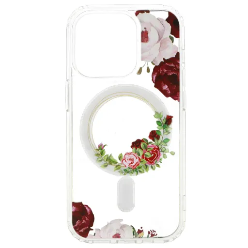 iPhone 15 Plus Tel-Protect Flower tok MagSafe kompatibilis (design 2)