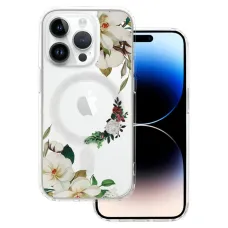 iPhone 15 Plus Tel-Protect Flower tok MagSafe kompatibilis (design 3)