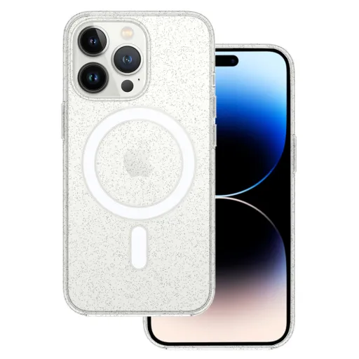 iPhone 11 Pro TEL PROTECT MagSilicone tok átlátszó csillogós