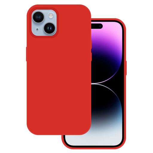 iPhone 15 Plus Tel Protect Silicone Premium tok piros iPhone 15 Plus Tel Protect Silicone Premium tok piros