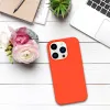 iPhone 15 Pro Tel Protect Silicone Premium tok narancssárga - 1. kép