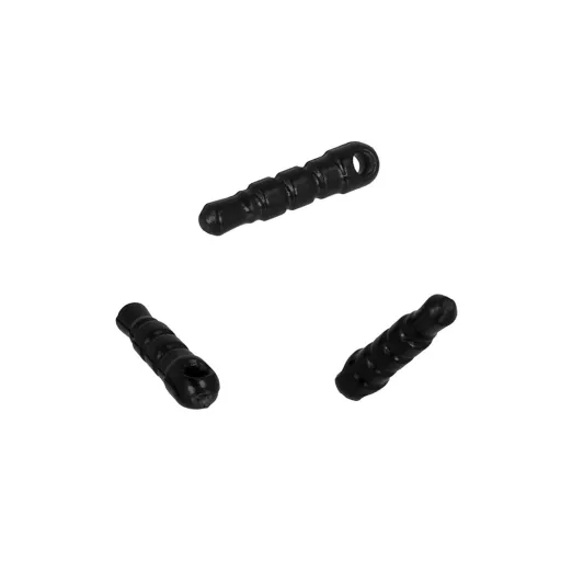 Jack 3.5 mm csatlakozó porvédő sapka szilikonból, fekete, 10 db
