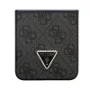 Samsung Galaxy Z Flip 5 GUESS 4G PU Leather Triangle bőr tok fekete (GUHCZF5P4TDPK) - 0. kép