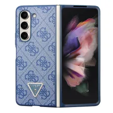 Samsung Galaxy Z Fold 5 GUESS 4G PU Leather Triangle bőr tok kék (GUHCZFD5P4TDPB)