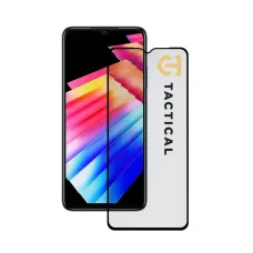 Infinix Hot 30i Tactical Glass Shield 5D kijelzővédő üvegfólia fekete kerettel