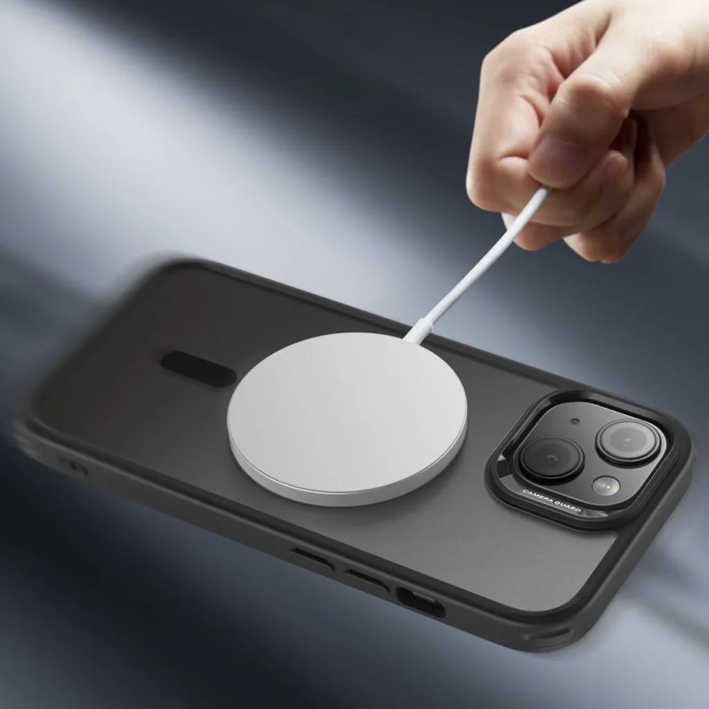  iPhone 15 Fekete Frosted ESR CH HaloLock MagSafe telefontok - 12