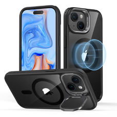 iPhone 15 ESR Classic Kickstand Halolock MagSafe kompatibilis tok átlátszó/fekete