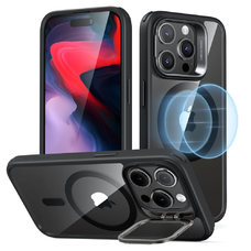 iPhone 15 Pro Max ESR Classic Kickstand Halolock MagSafe kompatibilis tok átlátszó/fekete