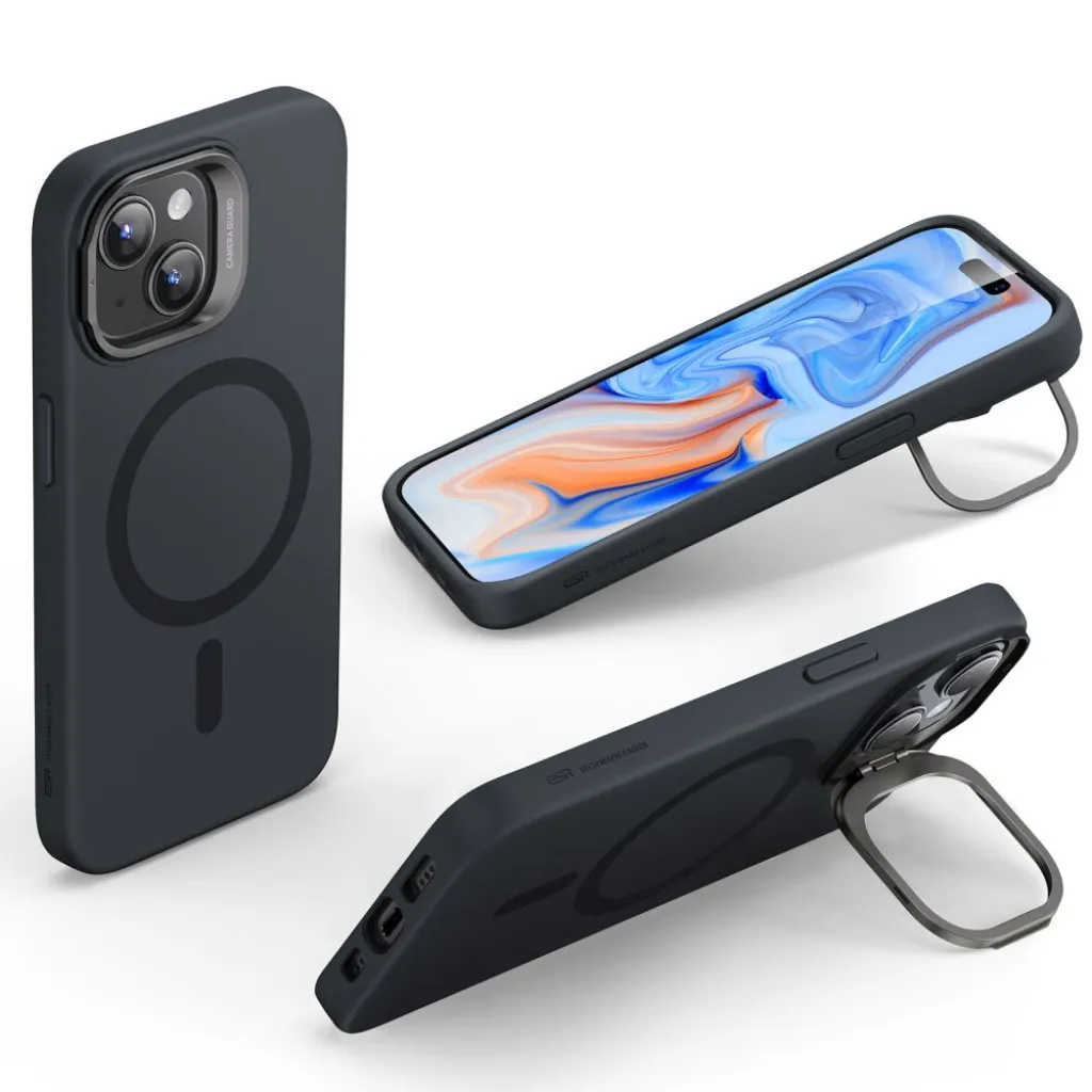  iPhone 15 Plus Fekete ESR Cloud KickStand Halolock MagSafe tok - 9