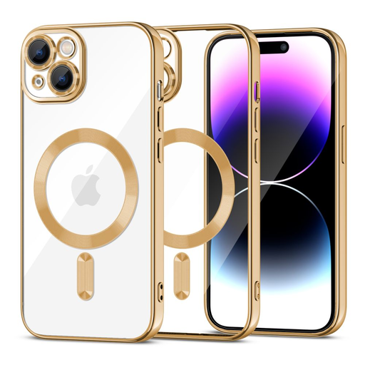 iPhone 15 Tech-Protect MagShine MagSafe kompatibilis telefontok arany iPhone 15 Tech-Protect MagShine MagSafe kompatibilis telefontok arany