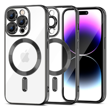 iPhone 15 Pro Tech-Protect MagShine MagSafe kompatibilis tok fekete