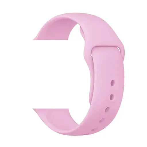 Apple Watch 1/2/3/4/5/6/7/8/9/SE/Ultra (42/44/45/49mm) TRPH szilikon óraszíj rózsaszín