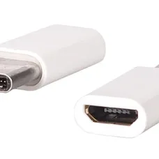 Micro USB - Type-C átalakító adapter fehér